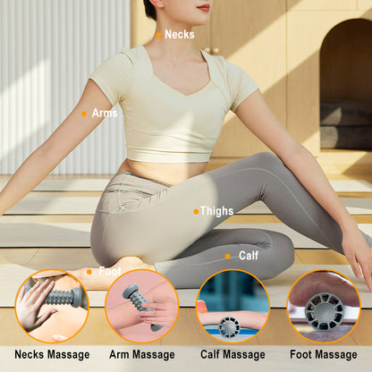 Foot Massager Ball Roller Yoga Muscle Roller Stick For Feet Hand Leg Relaxation Manual Massage Therapy Pain Relief Acupressure