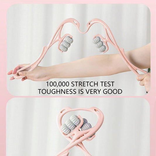 Six-Wheel Manual Cervical Massager for Neck Back Waist - Muscle Tension Relief And Relaxation Rolling Therapeutic Tool